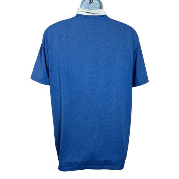 Men's Nike Golf Standard Dri-Fit Polo Shirt Sz M Heathered Blue Short Sleeve - Picture 6 of 6